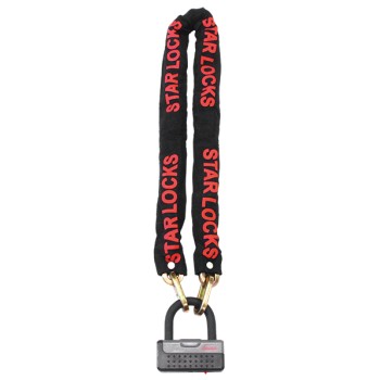 Antivol U + Chaîne - Antivol 100mm x 290mm / Longueur Chaine: 120cm