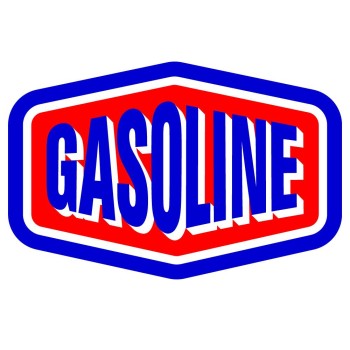 STICKER-GASOLINE 70x50mm