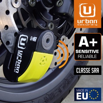 Antivol SRA - Bloque Disque Noir et jaune ø10 mm - Hi-Tech Alarme