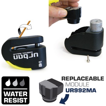 Antivol SRA - Bloque Disque Noir et jaune ø10 mm - Hi-Tech Alarme