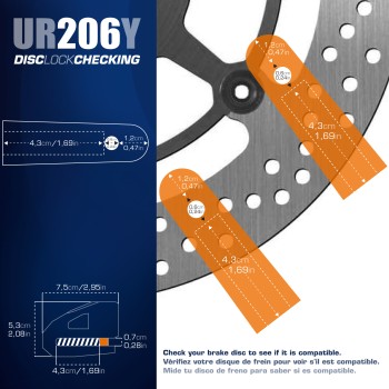 Bloque Disque Ø6 mm - Jaune