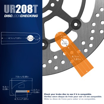 Bloque Disque Ø10 mm - Titanium