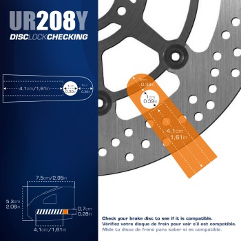 Bloque Disque Ø10 mm - Jaune