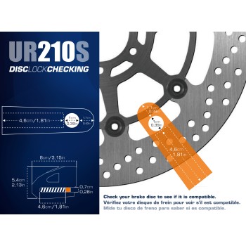Bloque Disque SRA - ø10 acier anodisé