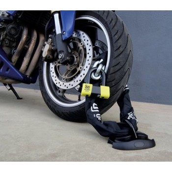 Fixation parking basculante Diam.14 anneau + 4 vis haute sécurité