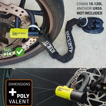 Mini U Ø14 - 40x60 - Jaune et noir