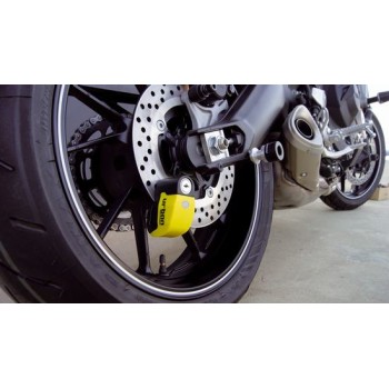 Bloque Disque ø6 mm avec ALARME et AVERTISSEUR Jaune et noir