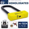 Antivol SRA - U - UR85 - ø18 - 85*250 Homologation Noir & Jaune