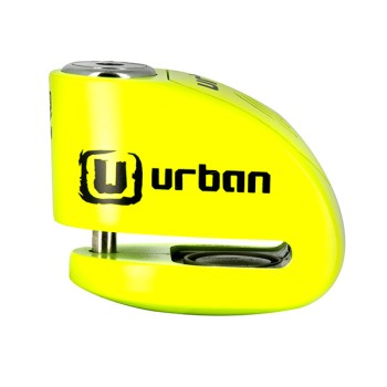 Bloque Disque Ø6 mm avec ALARME - Jaune Fluo