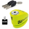 Bloque Disque Ø6 mm avec ALARME - Jaune Fluo