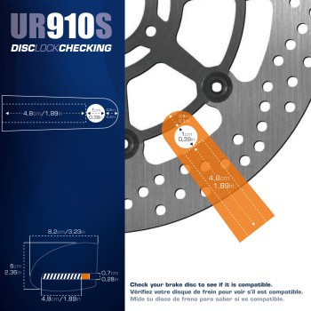 Antivol SRA - Bloque Disque Inox ø10 mm - Hi-Tech Alarme