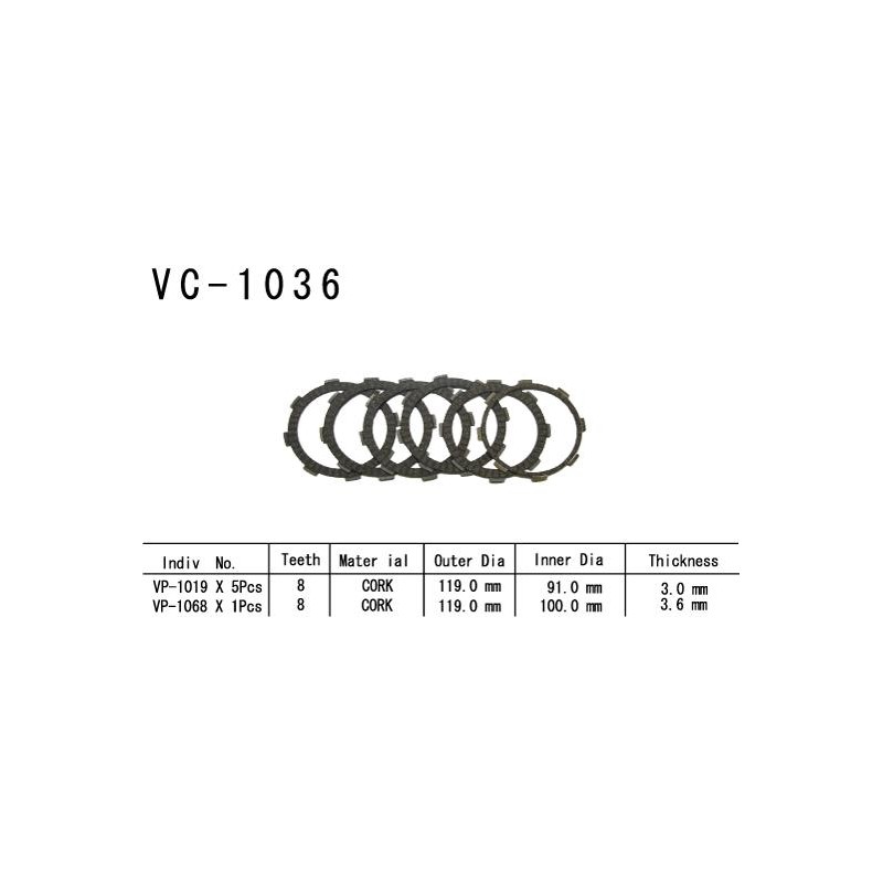 Kit Disques d'Embrayage Garnis Cr-F 230 F 2003/2005