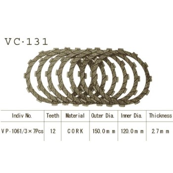 Kit Disques d'Embrayage Garnis