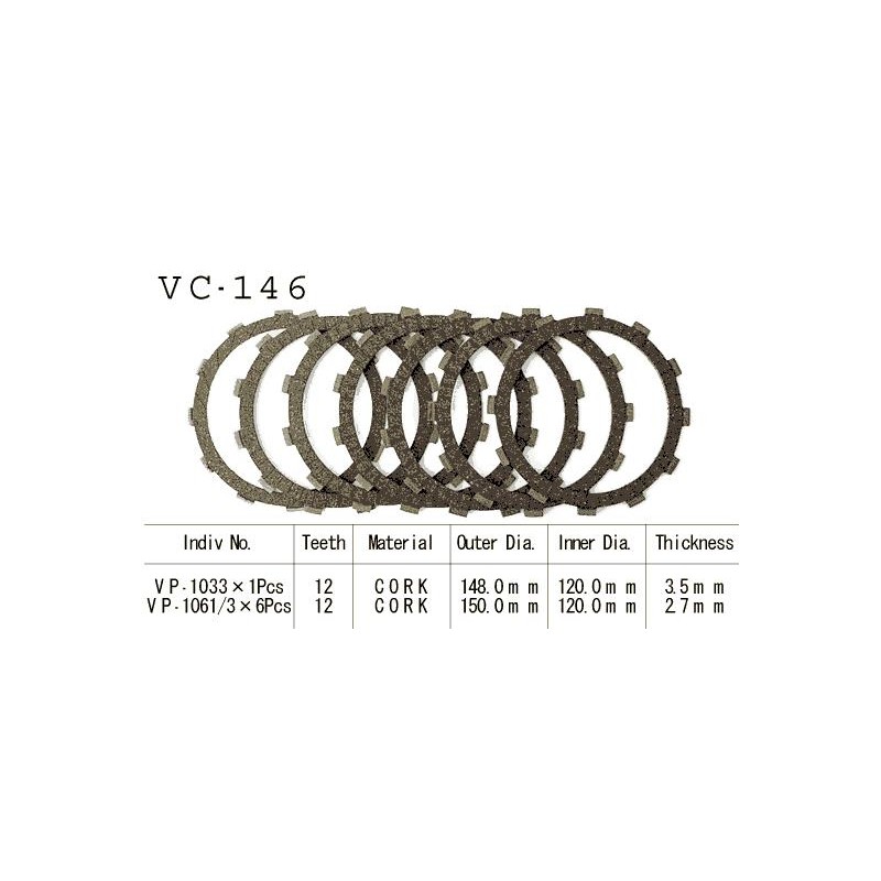 Kit Disques d'Embrayage Garnis Cx500 Custom 1979/1982