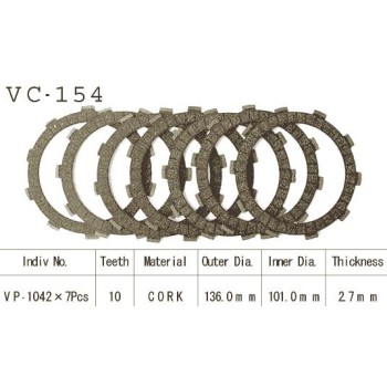 Kit Disques d'Embrayage Garnis Xr500 R 1979/1982