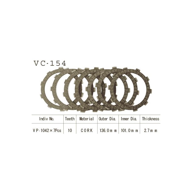 Kit Disques d'Embrayage Garnis Xr500 R 1979/1982