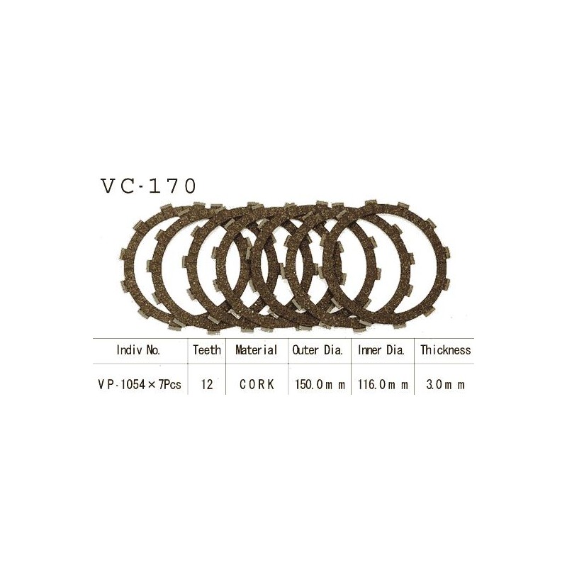 Kit Disques d'Embrayage Garnis Nx650 Dominator 1988/2002