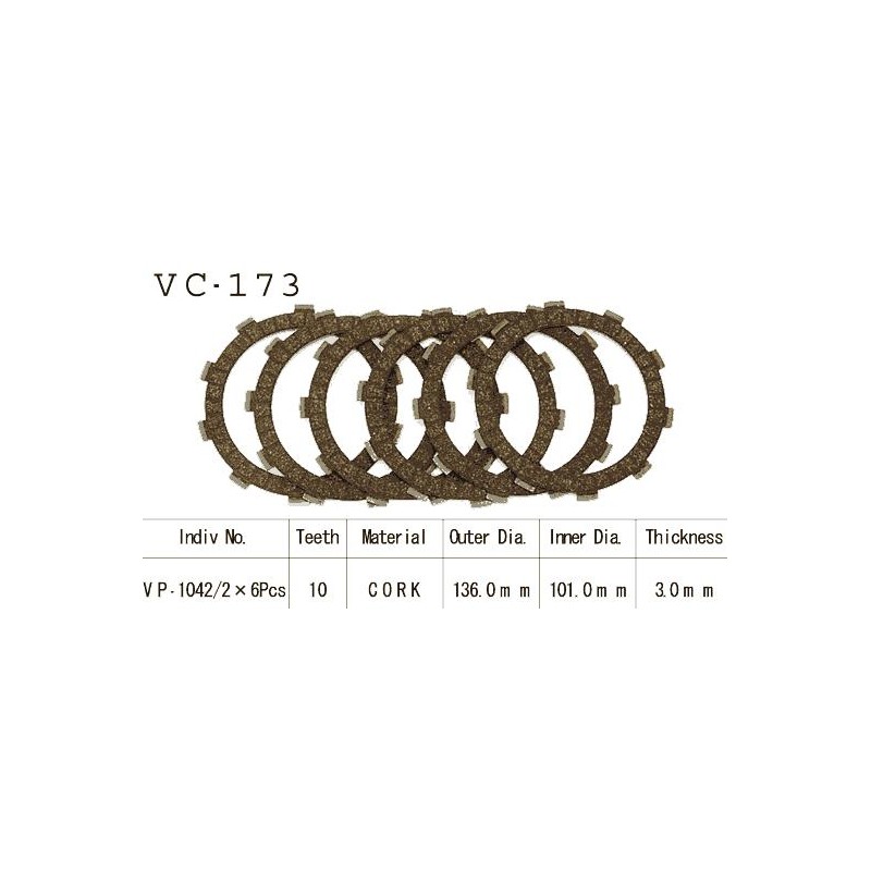 Kit Disques d'Embrayage Garnis Nsr125 R 1990/2002
