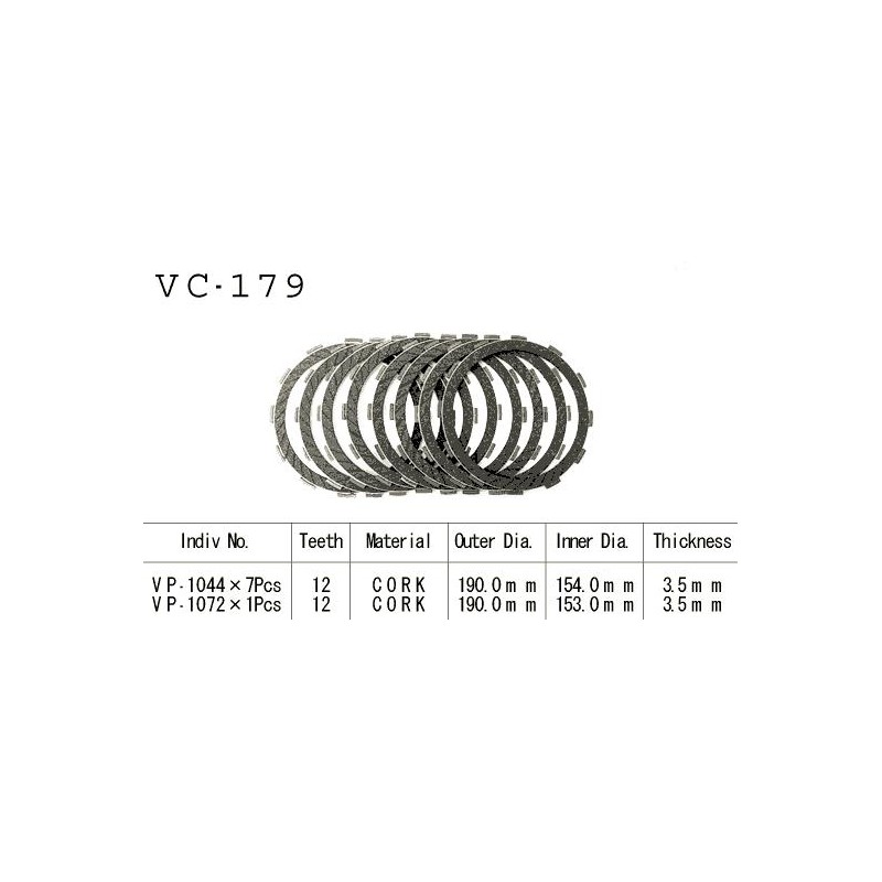 Kit Disques d'Embrayage Garnis Cbx1100 1979/1983