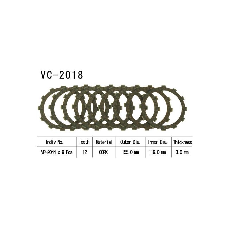 Kit Disques d'Embrayage Garnis Cross Yz 426 F An 2000/2002