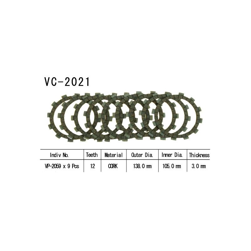 Kit Disques d'Embrayage Garnis Cross Yz/Wr 250 F 2001/2003