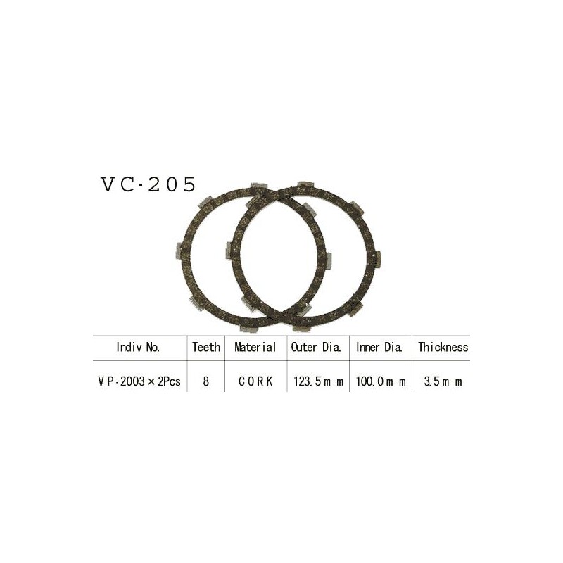 Kit Disques d'Embrayage Garnis Dt 50 Mx 1981/1988