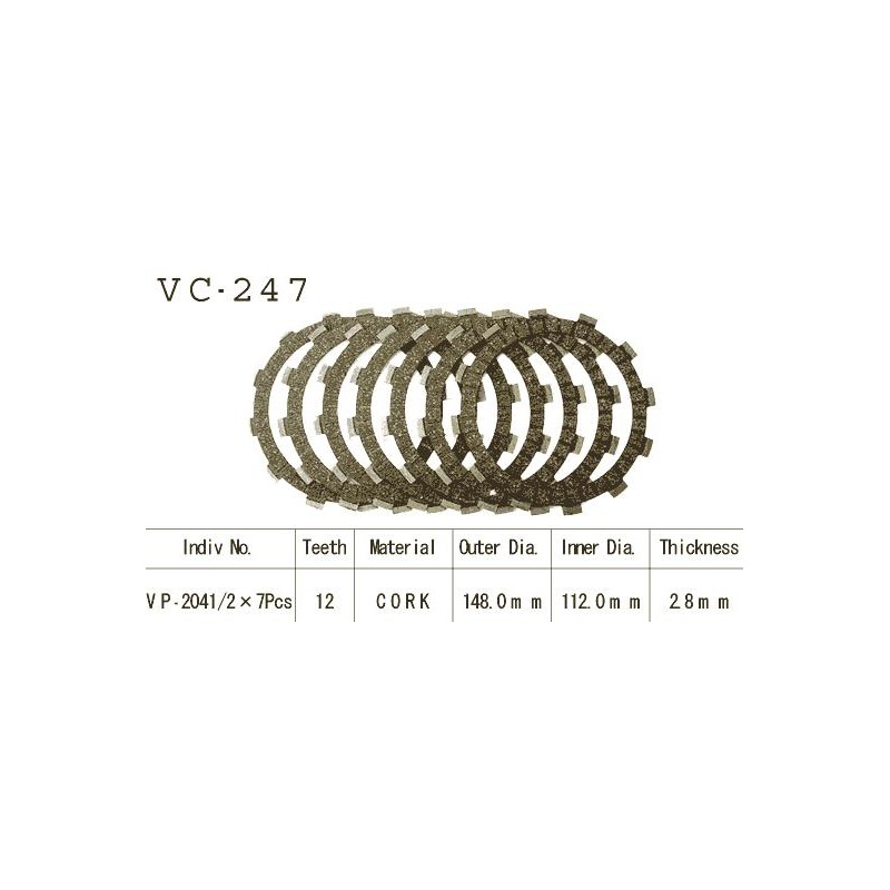 Kit Disques d'Embrayage Garnis Xs 850 1980/1988