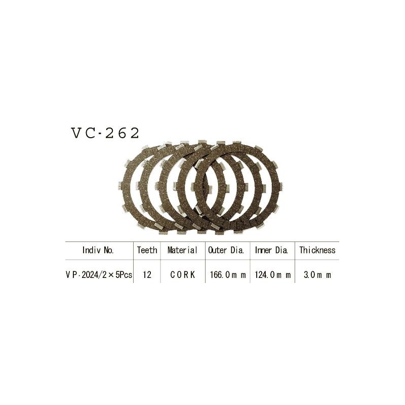 Kit Disques d'Embrayage Garnis Xs 400 S 1982/1987