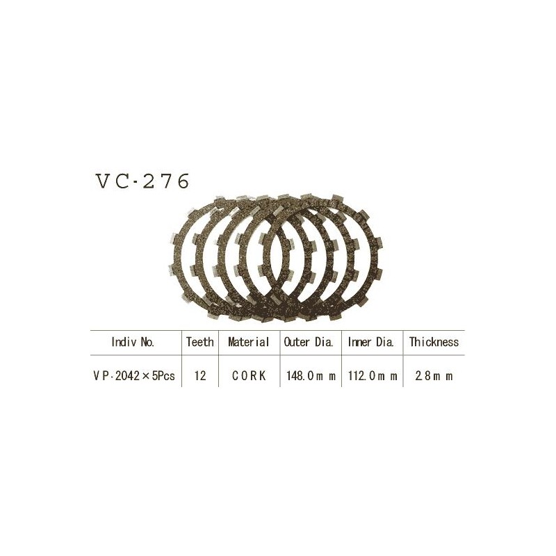 Kit Disques d'Embrayage Garnis Sr 250 Se 1980/1983