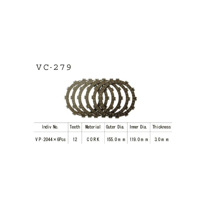 Kit Disques d'Embrayage Garnis Xv 535 Virago 1988/2002