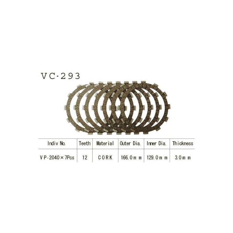 Kit Disques d'Embrayage Garnis Rd 500 Lc 1984/1986