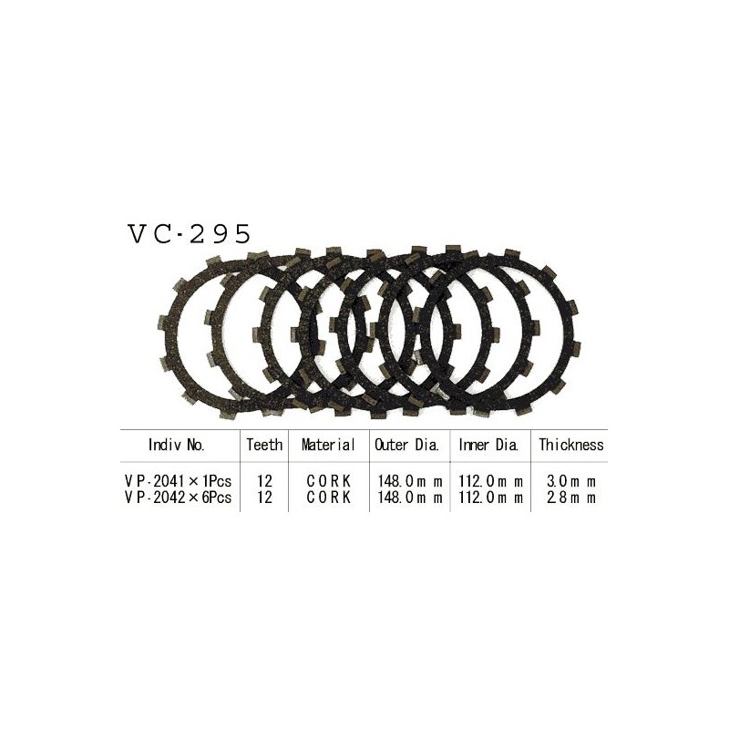 Kit Disques d'Embrayage Garnis Yfm 350 Warrior 1987/2002