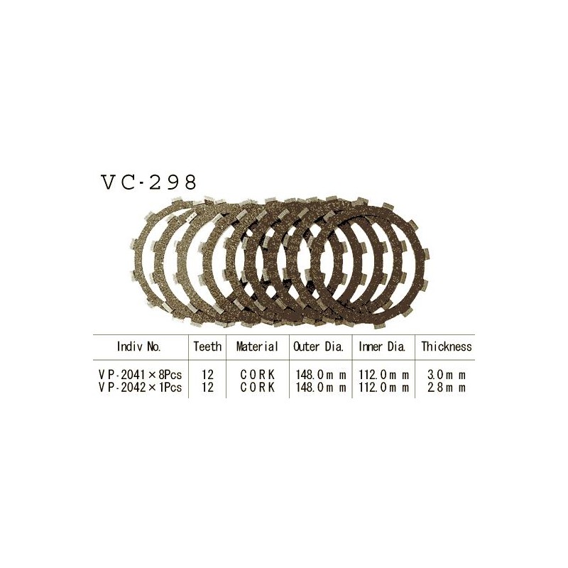 Kit Disques d'Embrayage Garnis Fzr 1000 Genesis 1987/1988
