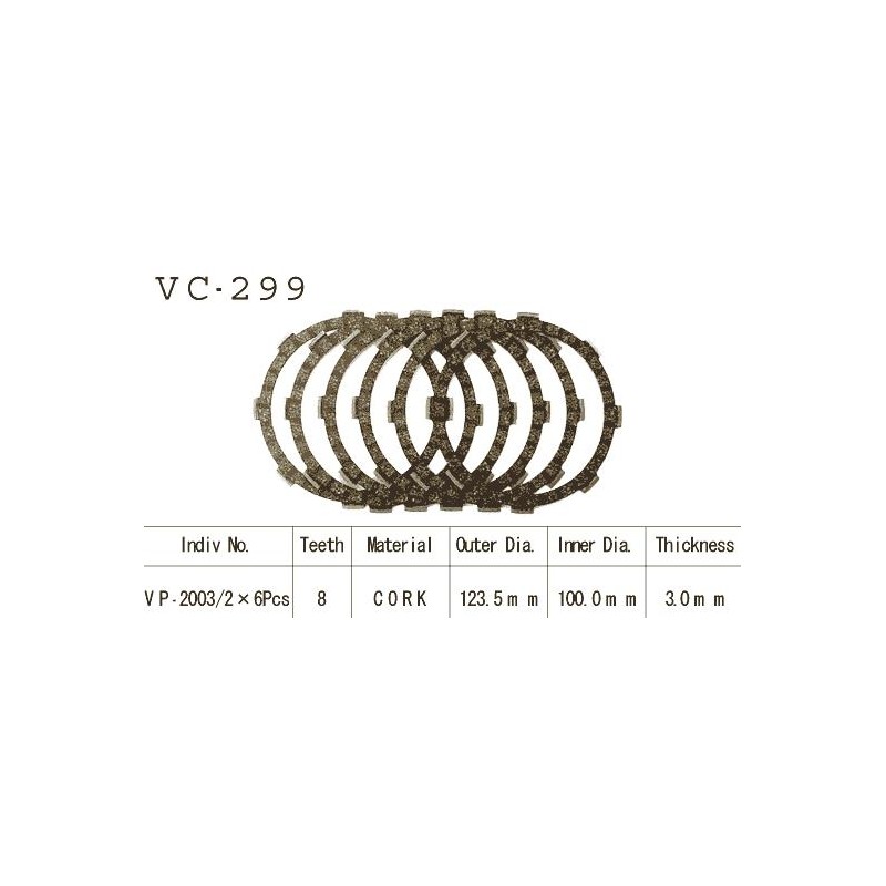 Kit Disques d'Embrayage Garnis Dt 125 Lc 1984/1988