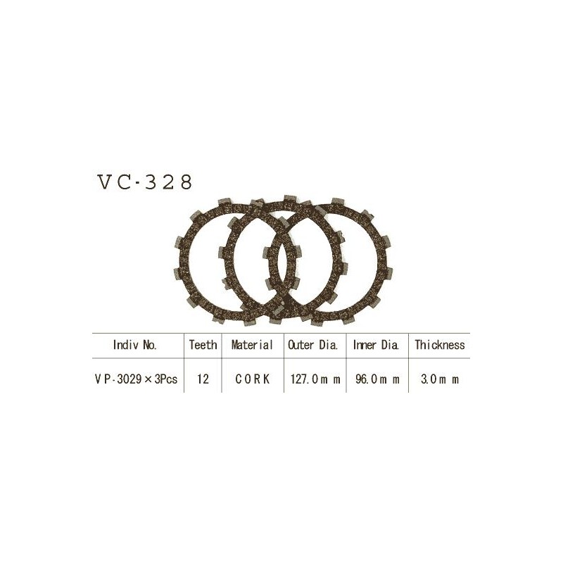 Kit Disques d'Embrayage Garnis Ts 50 Er 1979/1982