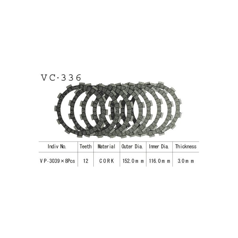 Kit Disques d'Embrayage Garnis Gsf 600 Bandit 1995/2002