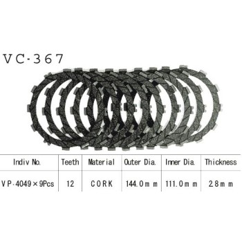 Kit Disques d'Embrayage Garnis Rg 500 Gamma 1985/1987