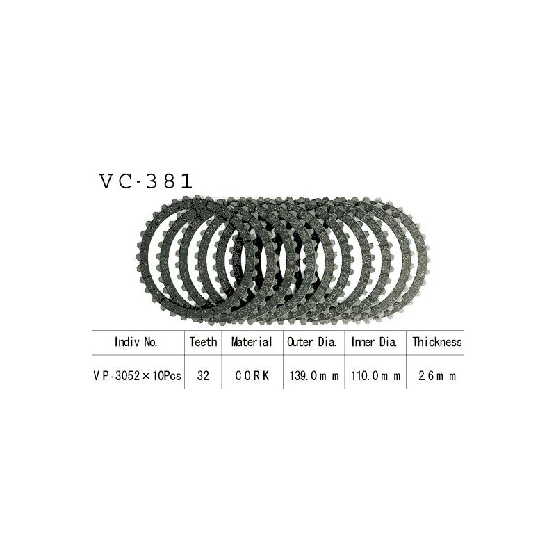 Kit Disques d'Embrayage Garnis Gsx 1100 G 1991/1993