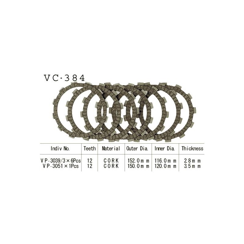 Kit Disques d'Embrayage Garnis Dr 650 R/Rs 1990/1995