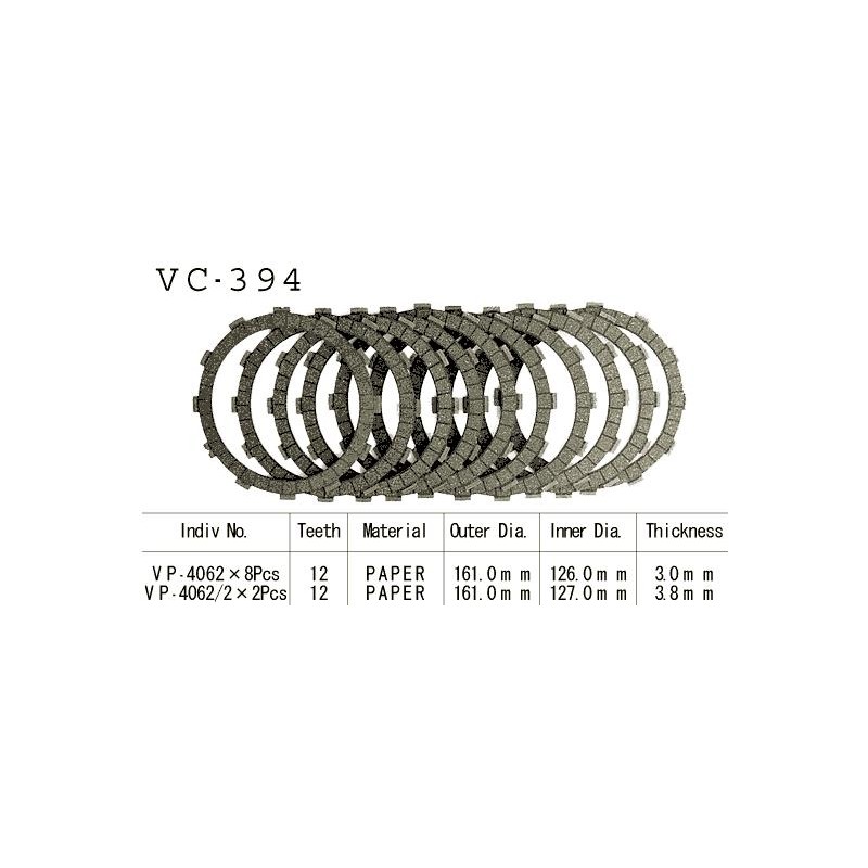 Kit Disques d'Embrayage Garnis Gsx-R 1300 Hayabusa 1999/2001