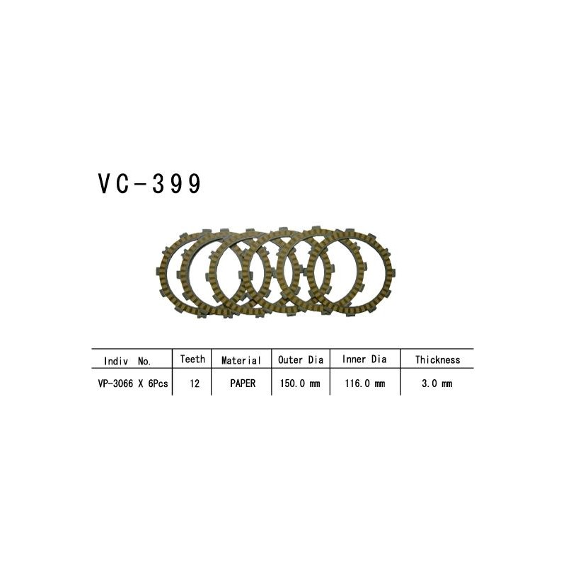 Kit Disques d'Embrayage Garnis Lt-F 500 F 2003