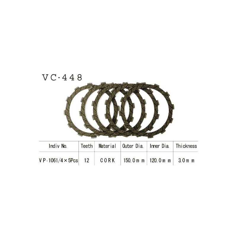 Kit Disques d'Embrayage Garnis Klf300 Bayou