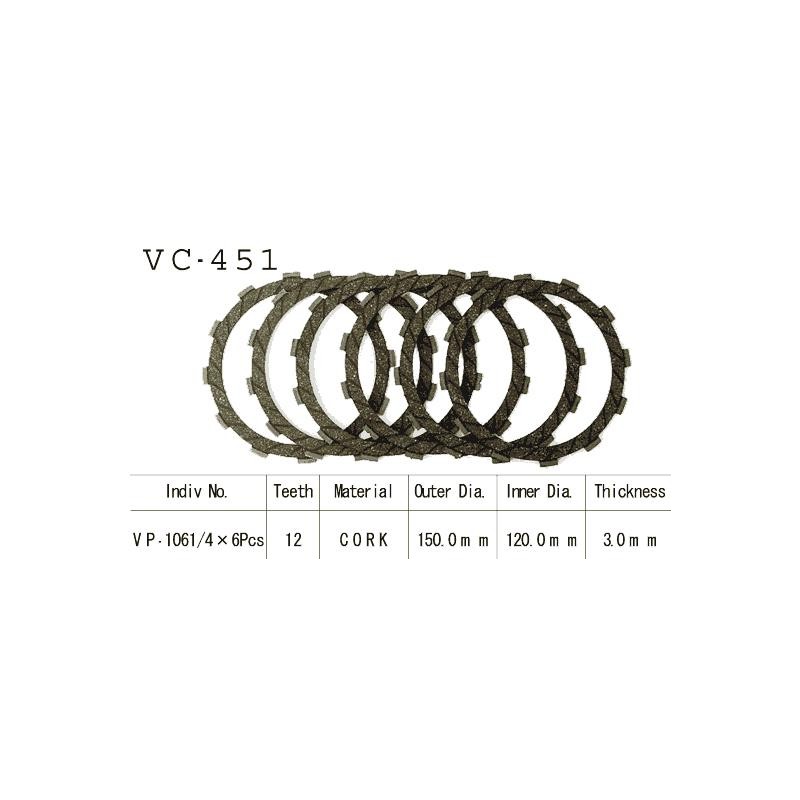 Kit Disques d'Embrayage Garnis Klf400 Bayou