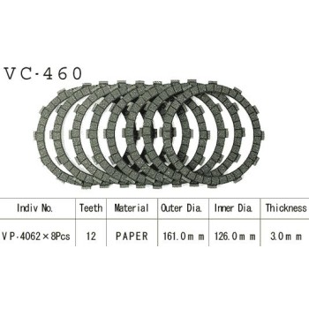 Kit Disques d'Embrayage Garnis Zx750 Turbo 1984/1985