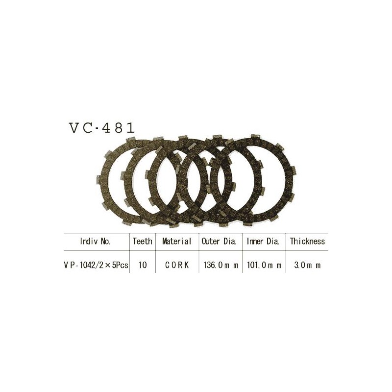 Kit Disques d'Embrayage Garnis Klf220 Bayou