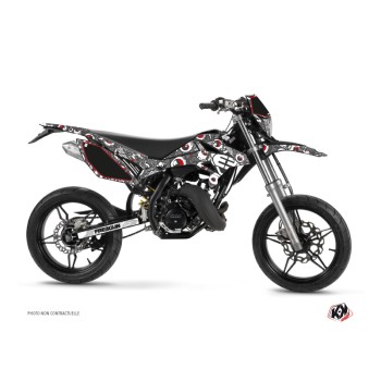 Kit Deco 50cc Freegun Eyed Beta RR 50 Motard Gris Rouge