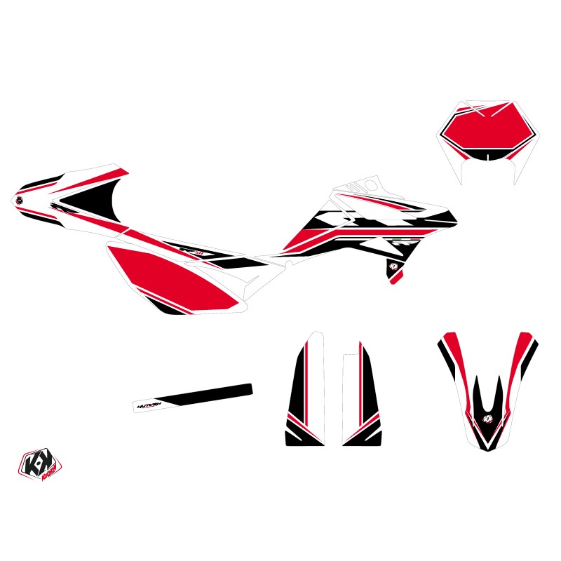 Kit Deco 50cc FIRENZE Beta RR 50 Motard Blanc Rouge Noir