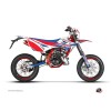 Kit Deco 50cc FIRENZE Beta RR 50 Motard Blanc Rouge Bleu
