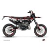 PACK Kit Deco + Housse de Selle 50cc BARBARIAN Beta RR 50 Motard Rouge