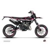 PACK Kit Deco + Housse de Selle 50cc BARBARIAN Beta RR 50 Motard Rose